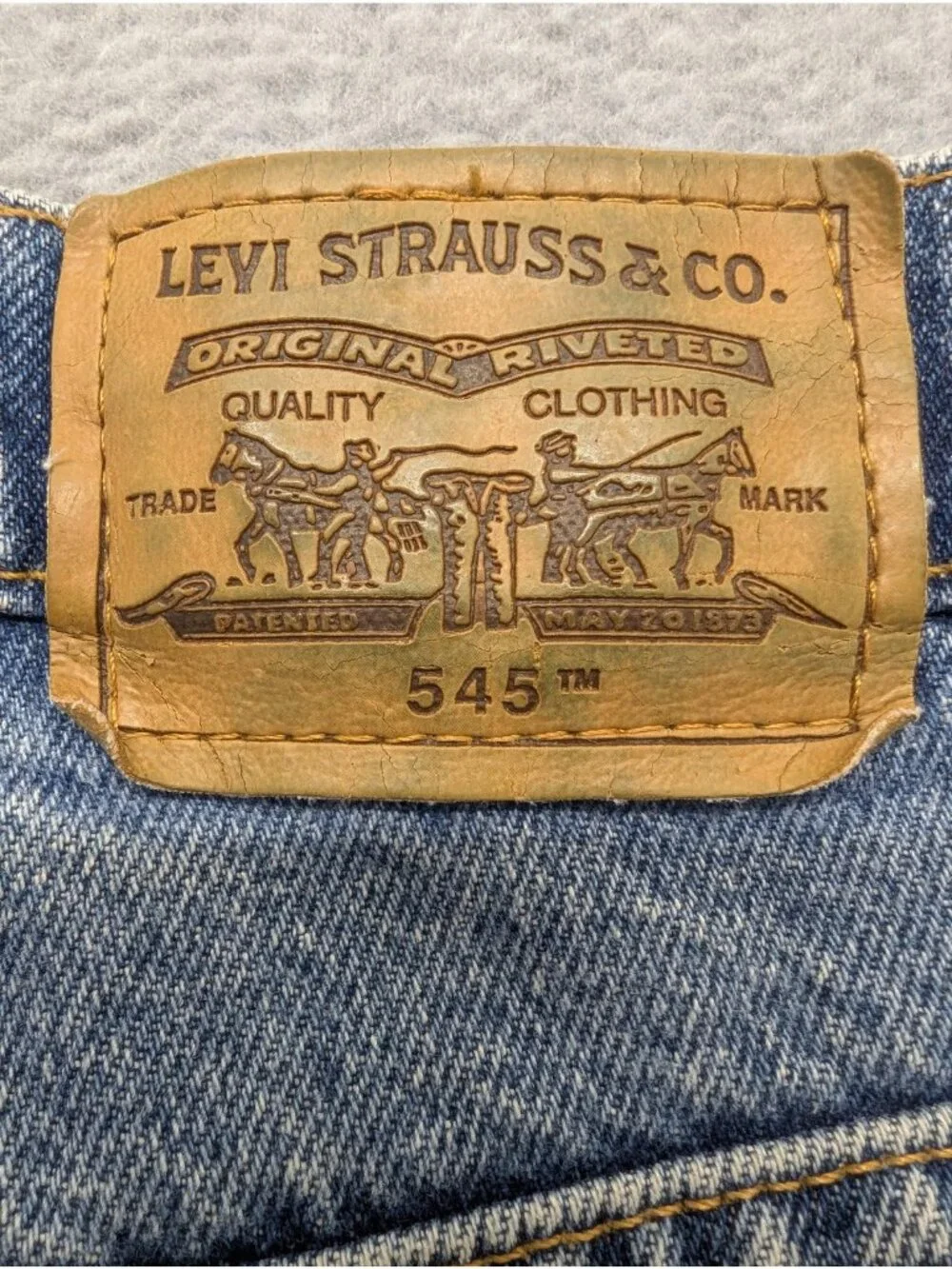Vintage Levis 545 Jeans Mens 40x36 Blue Medium Wash Loose Fit Straight Denim
